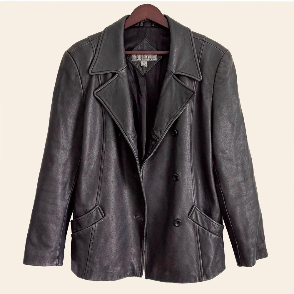 Vintage Valerie Stevens Lambskin Leather Blazer